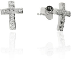 Fine Silver AG123139 - Ezüst beszúrós fülbevaló (AG123139)