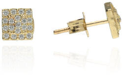 Gold earrings for ladies AU82507 - 14 karátos arany női beszúrós fülbevaló pár (AU82507)