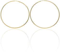 Gold earrings for ladies AU65078 - 14 karátos arany női karika fülbevaló (AU65078)
