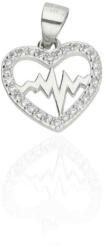 Fine Silver AG124570 - Ezüst szív medál (AG124570)