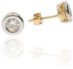 Gold earrings for ladies AU68984 - 14 karátos arany női beszúrós fülbevaló (AU68984)
