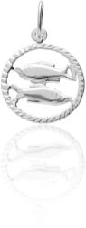Fine Silver 925-ös ezüst halak horoszkóp medál - AG1-1-8-12-100 (AG1-1-8-12-100)