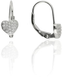 Fine Silver AG123576 - Ezüst hagyományos záras beakasztós női fülbevaló pár (AG123576)