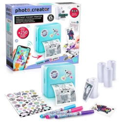 Canal Toys Jucarie creativa Canal Toys Imprimanta portabila copii, Canal Toys, Photo Creator Instant, termica, compacta, albastra (CLK 017)