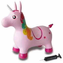 Jamara Toys Jucarie creativa Jamara Unicorn gonflabil, Jamara, Sarituri, Pompa inclusa, Multicolor (460316)