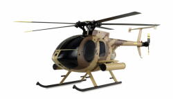AMEWI Jucarie creativa AMEWI Elicopter RC Amewi MD500E 6G, automatizare zbor, culoare maro, 325mm, set complet (25336)