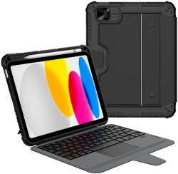 Nillkin Bumper Combo Keyboard Case iPad 10.9 2022/11 2025 Fekete