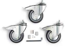 Manfrotto set roti 100mm cu frane (104G)