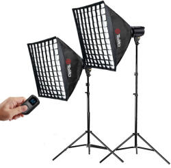 Tolifo KW-200M Kit 2 bucati LED 5600K 100W cu softbox 60 x 60cm si stative (KW-200MS-KIT)