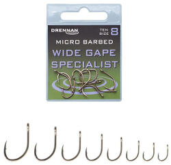Drennan Wide Gape Specialist horog Micro szakállas 12-es (DRENNAN-HEWGSM012)