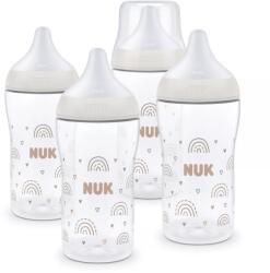 Nuk Комплект шишета NUK - Perfect Match, PP, 260 ml, 4 броя, дъга (10225349) - ozone
