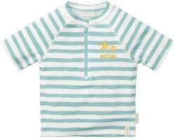 Little Dutch Бебешко горнище на бански Little Dutch - Тениска с къс ръкав, Stripes Surf Blue, 62/68 cm, 2-6 м (CL25038421)