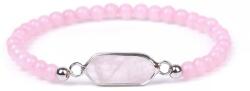 Silver Star Starfall női karkötő, rózsaszín, Rose Quartz, 21 cm (22242)