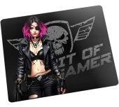 Spirit Of Gamer Egérpad - Phantom (420 x 330 x 4mm; varrott szélek; üveg felület; fekete) SOG-PAD03VER