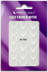 Perfect Nails Körömmatrica - Easy French White - Perfect Nails