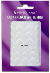 Perfect Nails Körömmatrica - Easy French White Mini - Perfect Nails