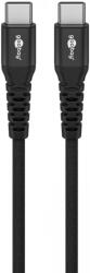 Goobay USB 2.0 Type C Összekötő Fekete 2m 73954 (73954)