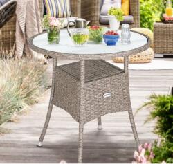 CASARIA Rattan asztal - krémszínű (107999)
