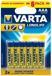 VARTA Longlife Extra AAA Alkáli elem, 6db (4103101416)