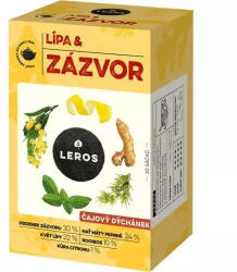 LEROS teaparty gyömbér és hársfa alapú szendvics @20x2g