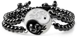Predator Q1 Capella férfi karkötő, fekete, 2 db, Yin Yang (22608)