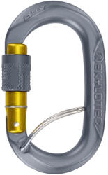 Skylotec Ovx SGL (screw gate with spring bar) karabiner szürke/sárga