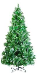  Műfenyő - 210 cm - ezüst színű, sűrű ágakkal - PVC - hófehér