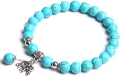 Silver Star Jadestone női karkötő, Syn. Turquoise, 21 cm (22412)