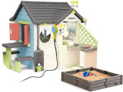 Smoby Căsuță cu magazin și restaurant cu nisipar Chef House Life Smoby extensibilă cu set meteorologic (SM810256-Y) Casuta pentru copii