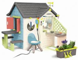 Smoby Căsuță cu magazin și restaurant cu duș Chef House Life Smoby extensibilă cu bucătărie sub lampă (SM810256-Z) Casuta pentru copii