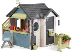 Smoby Căsuță de restaurant cu uși pline Chef House Life Smoby cu bucătărie extensibilă cu filtru UV de la 24 luni (SM810307-K) Casuta pentru copii