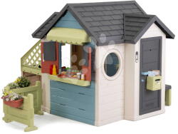 Smoby Căsuță restaurant cu masă Chef House Life Smoby cu bucătărie, extinsă cu filtru UV de la 24 luni (SM810307-O) Casuta pentru copii