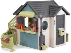 Smoby Căsuță restaurant cu sonerie Chef House Life Smoby cu bucătărie extensibilă, cu filtru UV, de la 24 luni (SM810307-N) Casuta pentru copii