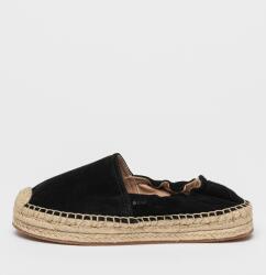 BOSS BOSS, Madeira nyersbőr espadrilles jutarátétekkel, Fekete, 38 (50542344-001-38)