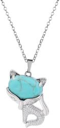 Silver Star Springwood női nyaklánc, macska, Syn. Turquoise, 45 cm (22456)