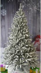 Flippy Fehér Flippy műfenyő, 210 cm. magas, 130 cm. átmérőjű, gazdag hószórással díszített karácsonyfa, 1254 ággal, fém tartótalppal