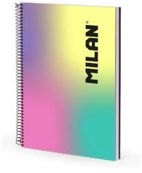 MILAN Caiet cu spira A4 Milan 57143E120SN, 120 file, 95 g/mp, matematica, Motiv sunset (57143E120SN)