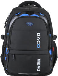 DACO Ghiozdan scoala Daco GH5004N, 4 compartimente, 45 x 33 x 18 cm, Negru (GH5004N)
