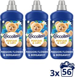 Coccolino Passion Flower & Bergamot 3×1, 288 l (56 mosás) (3x8720181929908)