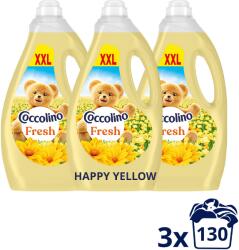 Coccolino Fresh Happy Yellow 3×2, 990 l (130 mosás) (3x8720181930737)