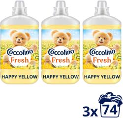 Coccolino Fresh Happy Yellow 3×1, 702 l (74 mosás) (3x8720181946707)