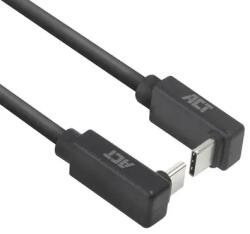 ACT Кабел USB-C - USB-C, 2м, 10Gbps 60W, ъглов нагоре/надолу (AC7478) - xtreme