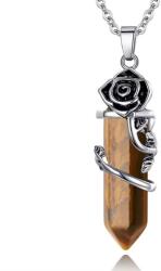 Silver Star Eastwood női nyaklánc, rózsa, Tiger Eye, 45 cm (22448)