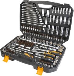 TOLSEN TOOLS Tolsen Комплект ръчни инструменти в куфар, гедоре, тресчотки, 216 бр (15147)