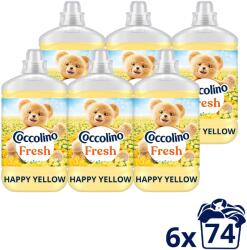 Coccolino Fresh Happy Yellow 6×1, 702 l (74 mosás) (6x8720181946707)