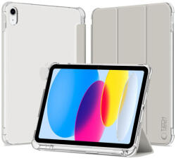 Tech-Protect Sc Pen Hybrid Apple iPad 11 2025 / 10.9 2022 oldalra nyíló, kitámasztható mappa tok ceruza tartóval, kristály ezüst - coolmobile