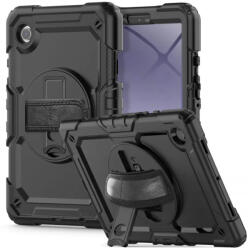 Tech-Protect Solid360 Samsung Galaxy A9+ tablet tok kitámasztóval, fekete