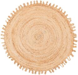 Multidecor Естествен кръгъл килим JUTA 100 cm бежов (MU0133)