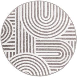 Multidecor Кръгъл килим salamanca 100 см сив/бял (mu0110)