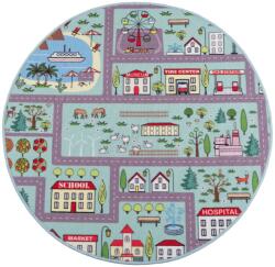 Multidecor Детски килим stella streets 120 см тюркоаз/град (mu0269)